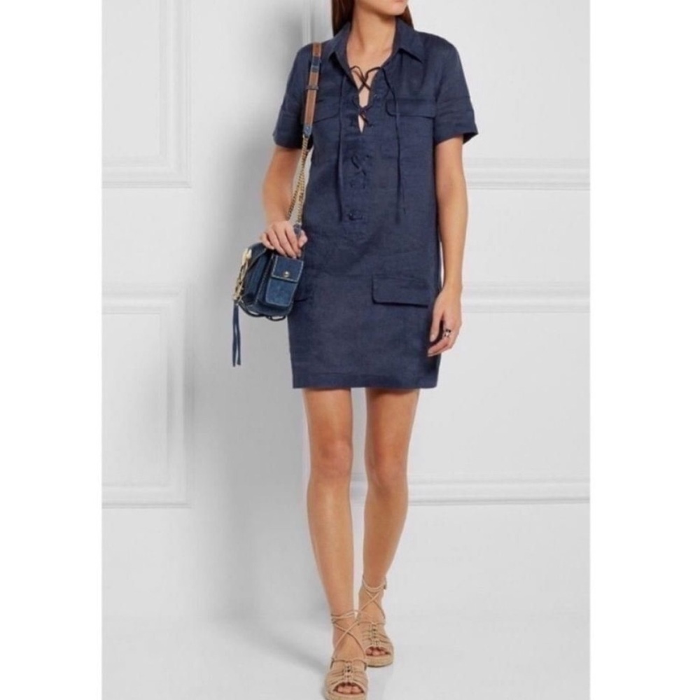 Equipment Knox Corset Linen Dress Size Medium
